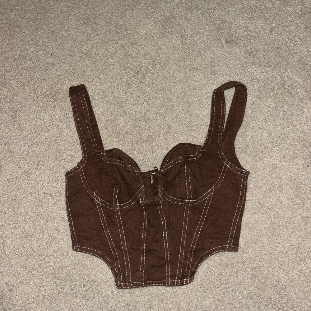 Fashion Nova Chocolate Brown Top